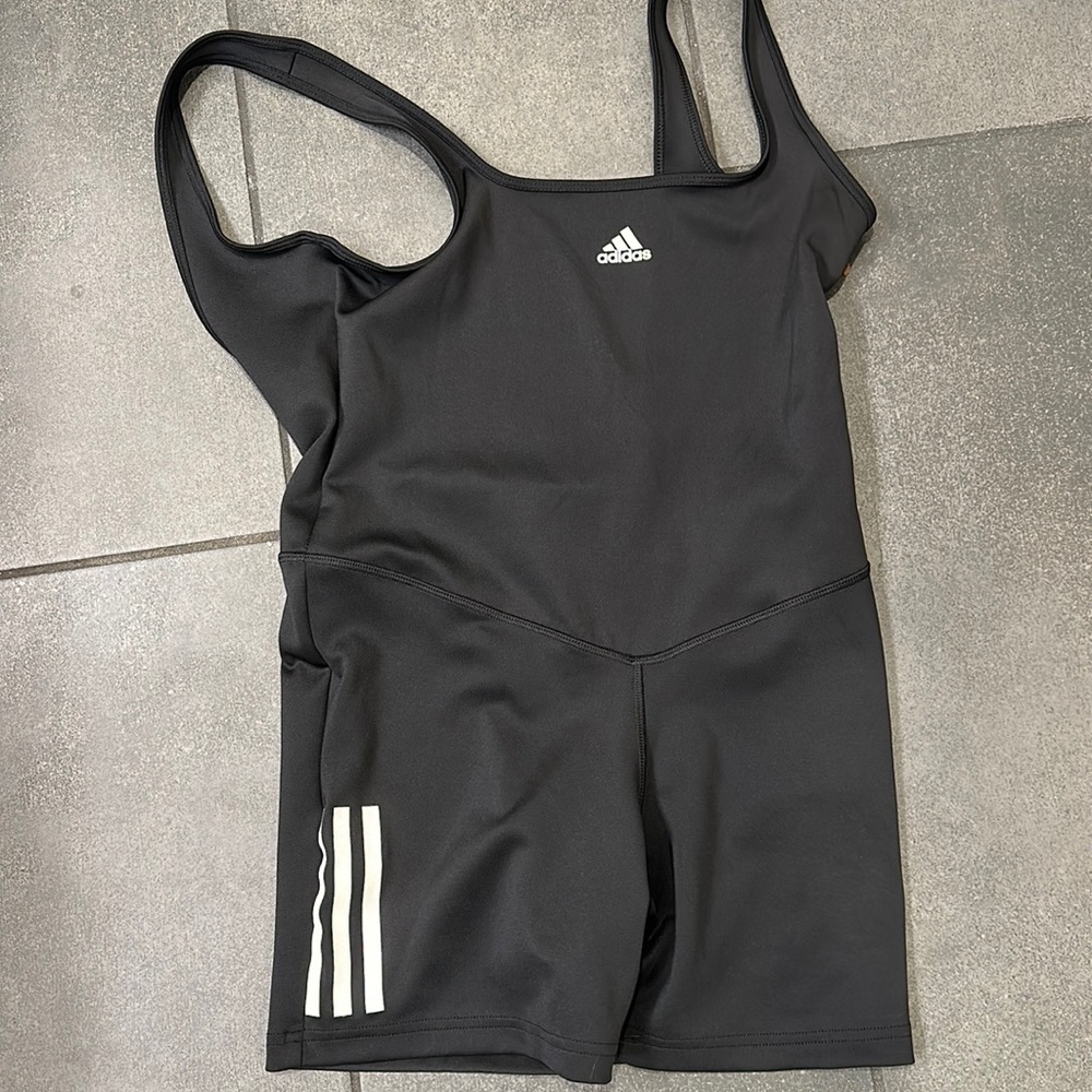 NWT Adidas Sporty Workout Stretch Romper Medium